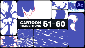 Videohive Cartoon Transitions for After Effects Elements template preview