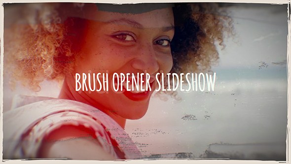 Videohive Brush Opener Slideshow Openers template preview