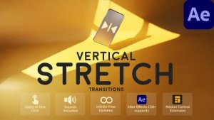 Videohive Vertical Stretch Transitions for After Effects Elements template preview