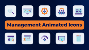 Videohive Management Animated Icons Elements template preview
