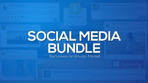 Social Media Bundle Video Displays template preview