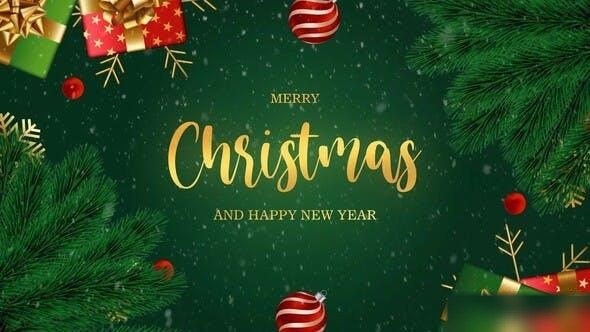 Videohive Merry Christmas And Happy New Year Intro Openers template preview