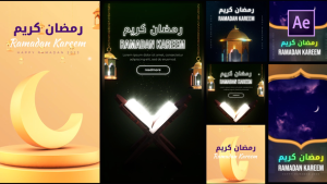 Videohive Ramadan Posts and Stories Pack Ramadan template preview