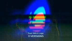 Videohive Fast Glitch Logo 23130475 Logo Stings template preview