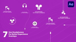 Videohive Use Headphones For The Best Experience Overlays Elements template preview