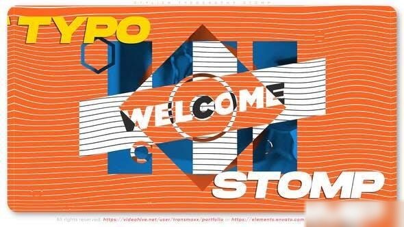 Videohive Stylish Typography Stomp Openers template preview