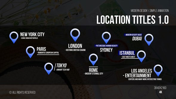 Videohive Location Titles 1.0 | After Effects 48309920 Titles template preview