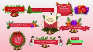 Videohive Christmas Lower Third Elements template preview