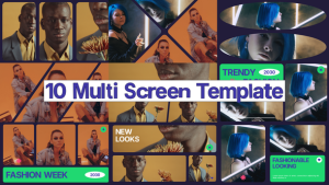 Videohive Multi Screen Frames Openers template preview