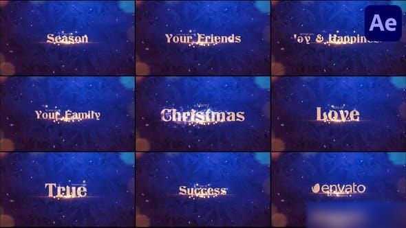 Videohive Christmas Wishes for After Effects 49224300 Openers template preview