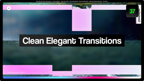 Videohive Clean Elegant Transitions Elements template preview
