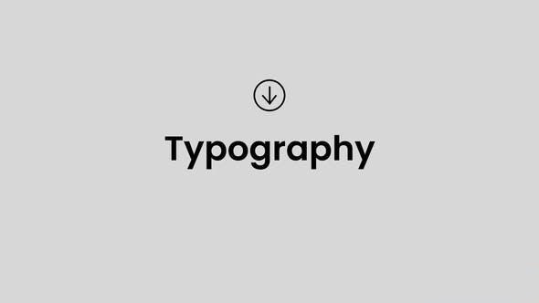 Videohive Stom Typography Opener Openers template preview