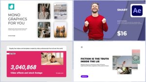 Videohive Trendy Presentation Slides Video Displays template preview