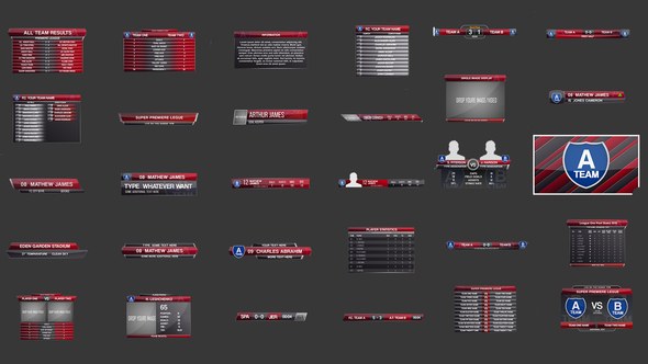 Sports Pack Video Displays template preview