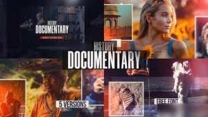 Videohive History Documentary Slideshow Openers template preview