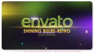 Videohive Shining Bulbs - Retro Logo Reveal Logo Stings template preview