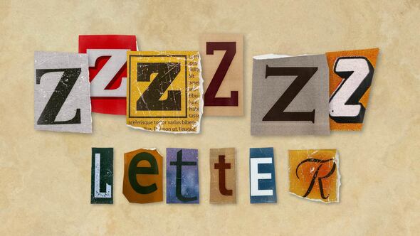 Videohive Ransom Letters - Z Letters Titles template preview