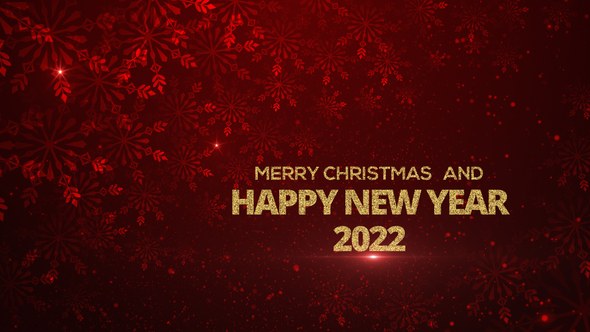 Red Merry Christmas Wishes Video Displays template preview