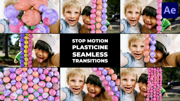Videohive Stop Motion Plasticine Seamless Transitions | After Effects Elements template preview