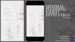 Videohive Minimal Wedding Video Invitation Titles template preview