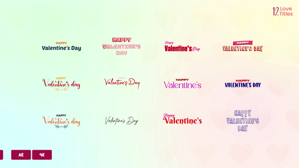 Videohive Happy Valentine's Day Titles 50500286 Titles template preview