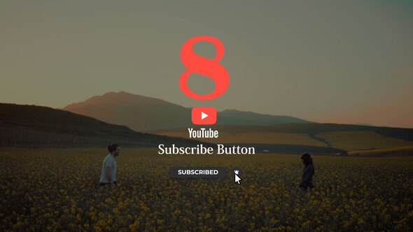 Videohive Youtube Subscribe Buttons Pack 51885805 Titles template preview