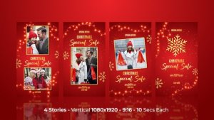 Videohive Christmas Celebration Sale Insta Stories Openers template preview