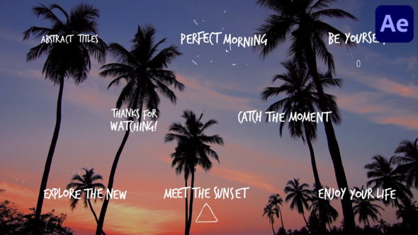 Videohive Abstract Scribble Titles for After Effects Titles template preview