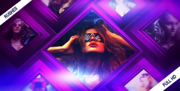 Diamond Flow Video Displays template preview
