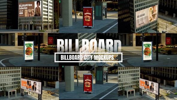 Videohive Billboard City Mockup Product Promo template preview