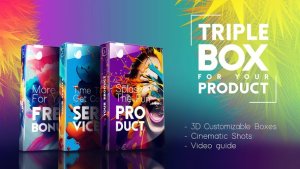 Videohive Triple Box Set for Your Digital Product Product Promo template preview