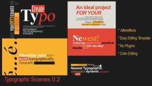 Videohive Typography 0.1 Titles template preview