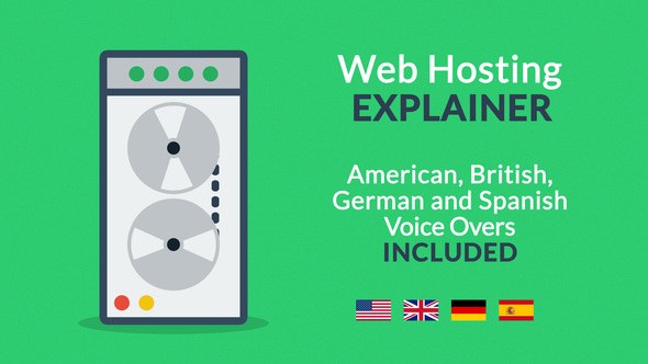 Videohive Web Hosting Explainer Openers template preview