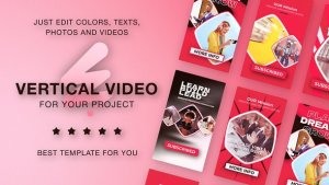 Videohive Verical Reel Red Product Promo template preview