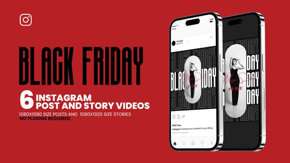 Videohive Black Friday Intagram Story And Post Animate Product Promo template preview