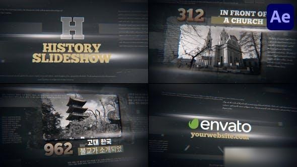Videohive History Slideshow for After Effects 50564331 Openers template preview