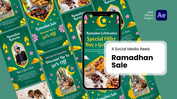 Videohive Social Media Reels - Ramadhan Sale After Effect Templates Ramadan template preview