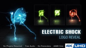 Electric Shock Logo Reveal Video Displays template preview