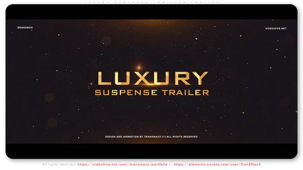 Videohive Luxury Suspense Thriller Trailer Titles template preview