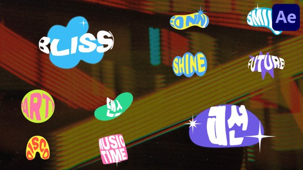 Videohive Distorted Titles for After Effects Titles template preview