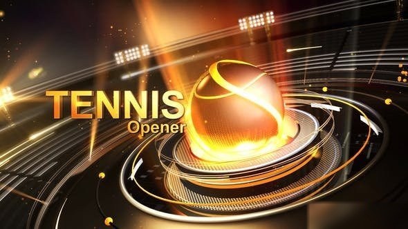 Videohive Tennis Opener Logo Stings template preview
