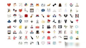 Videohive 100 Wedding Icons Infographics template preview