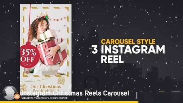 Videohive Instagram Christmas Reels Carousel Openers template preview