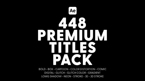 Videohive Premium Titles Pack Titles template preview