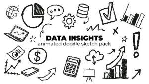 Videohive Data Insights - Animated Doodle Sketch Pack Elements template preview
