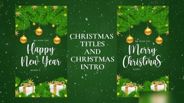 Videohive Merry Christmas Intro and Christmas Titles Openers template preview