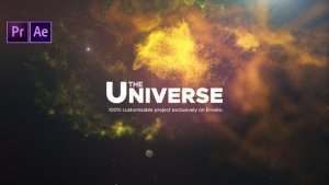 The Universe Cinematic Titles Premiere Pro template preview