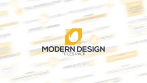 Modern Titles Video Displays template preview