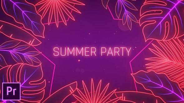 Summer Party Opener Premiere Pro Premiere Pro template preview