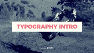 Typography Intro Video Displays template preview